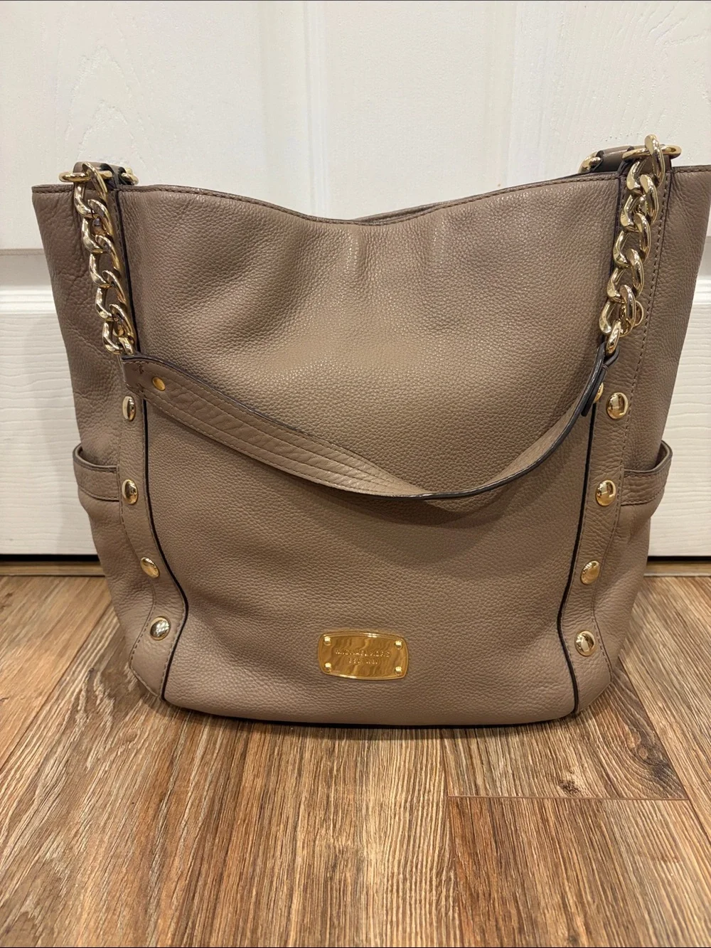 Michael Kors Leather Boho Shoulder Bag